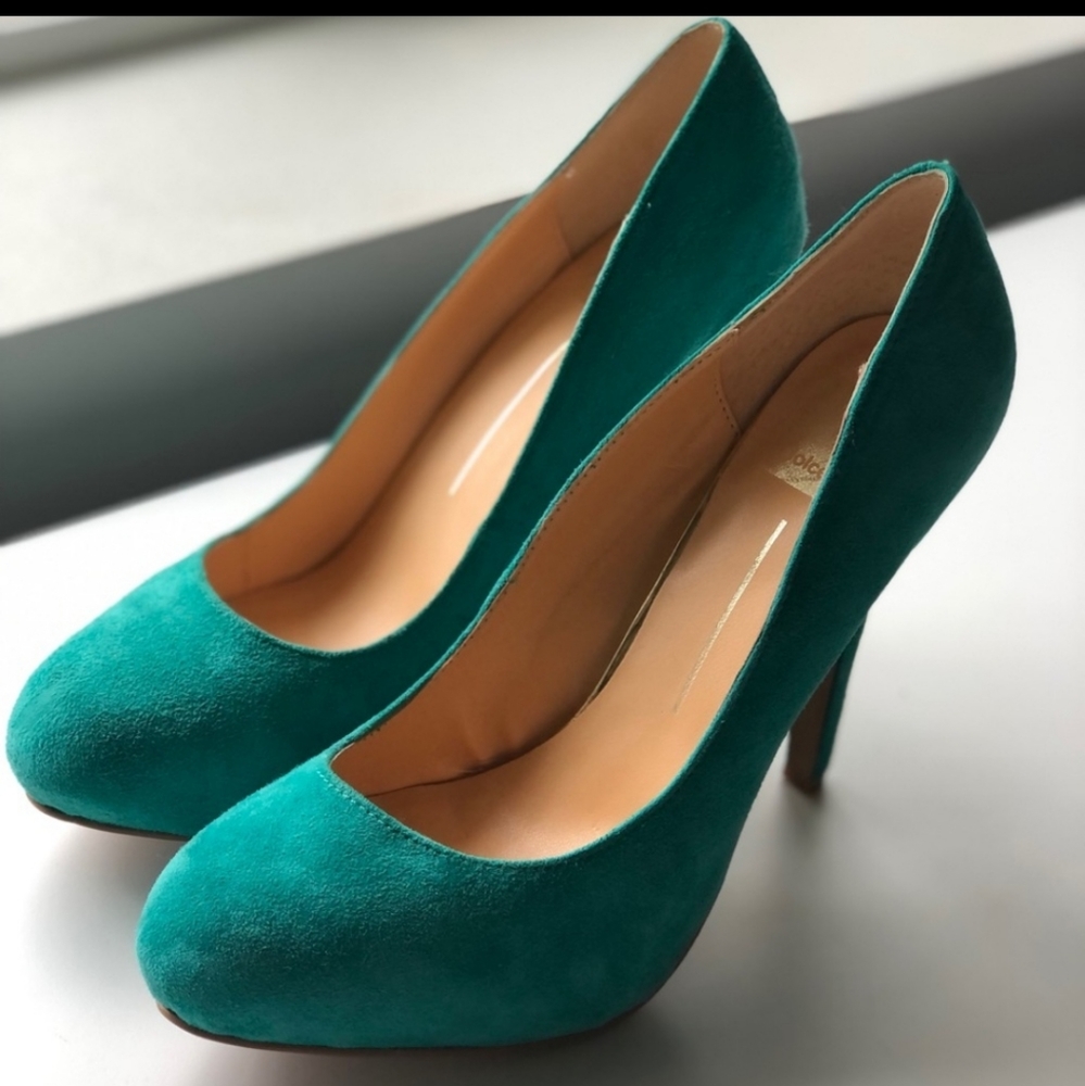 New Dolce Vita Heel Pumps Teal Turquoise Size 9
